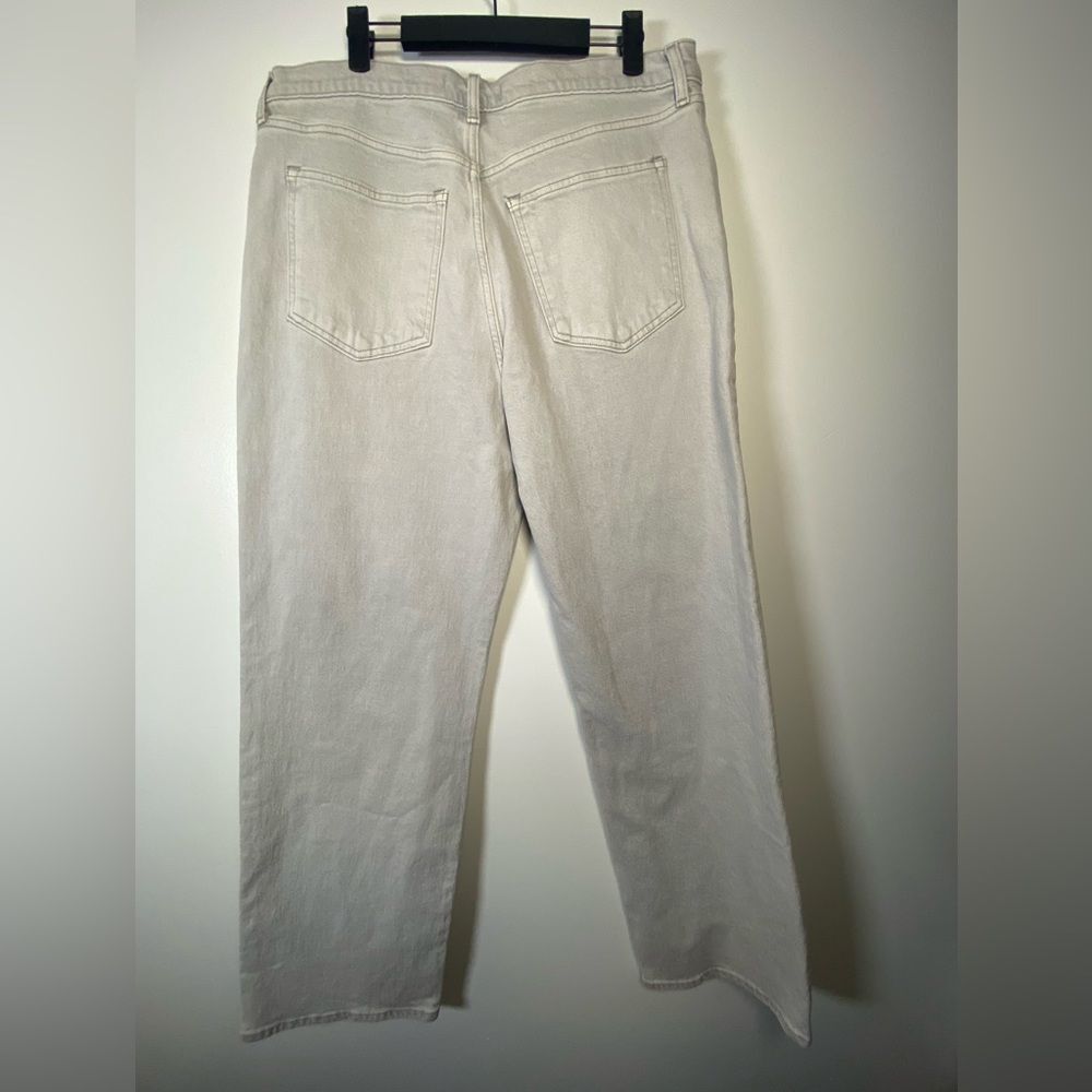 New! Abercrombie & Fitch High Rise 90s Jeans - Light Gray